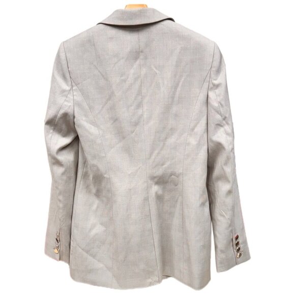 Calvin Klein Blazer MSRP $139 Gray Houndstooth Jacket Single Breasted Small NWT - Picture 4 of 12